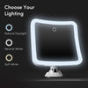Rechargeable 10X Magnifying Mirror With LED Lights