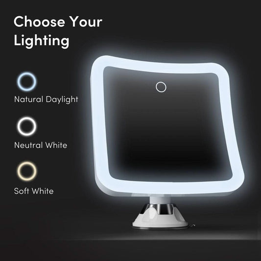 Rechargeable 10X Magnifying Mirror With LED Lights