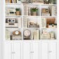 White Six Tier Freestanding Contemporary Storage Bookcase