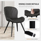 Dining Chairs Set Of 6 Modern Upholstered Black 19 Inch