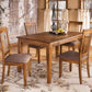 Berringer 18 Inch Rustic Dining Chair Set With Cushions Brown