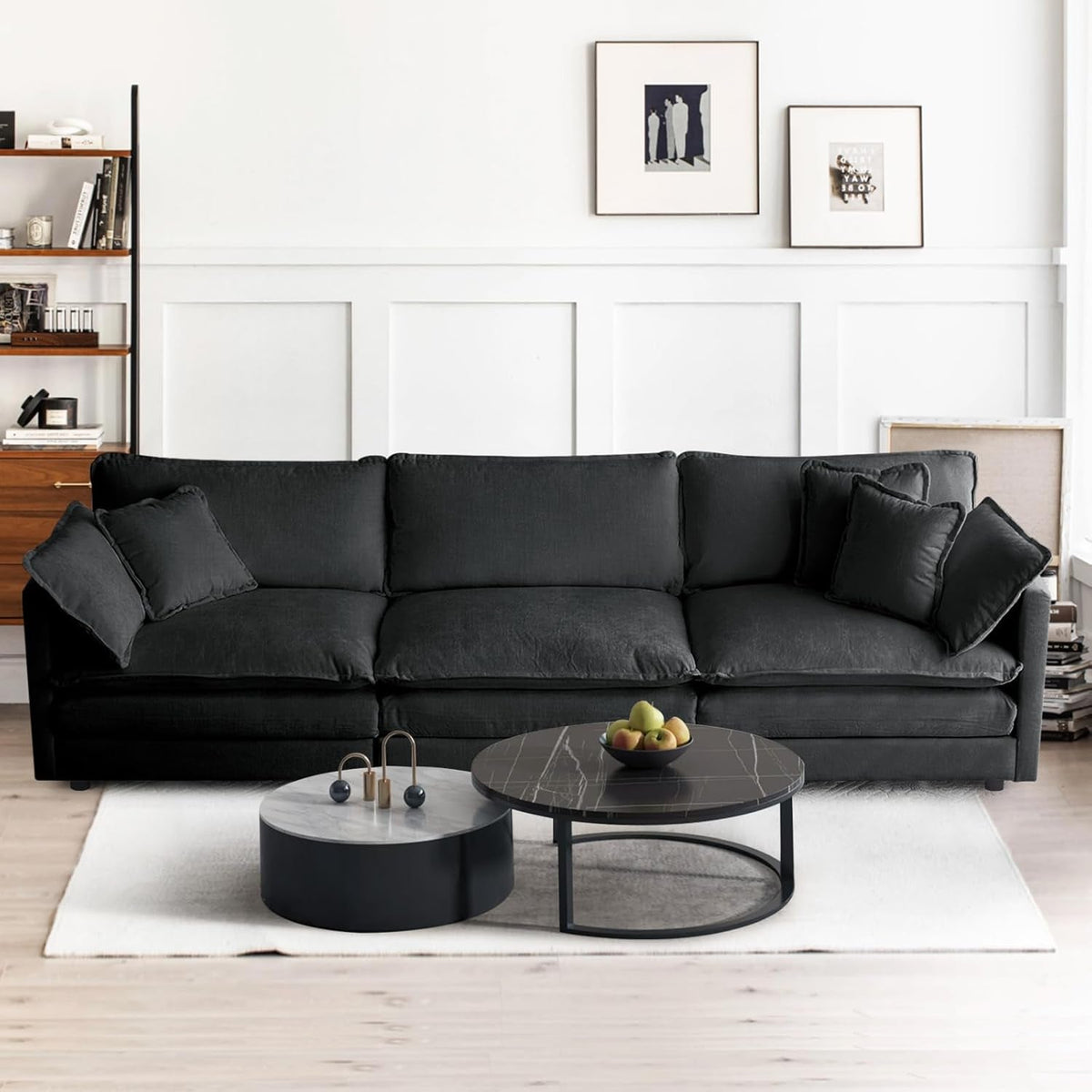 Grey Modular Sectional Sofa With Flexible Configuration