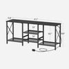 LED Lighting TV Stand 55 Inch Display Entertainment Center