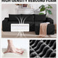 96 Inch Cloud Contemporary Sectional Sofa Charcoal
