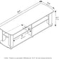 Nelly Entertainment Center TV Stand 43.3in Columbia Walnut