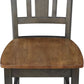 International Concepts Splatback Dining Chair Hickory Washed Coal