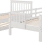 Twin Over Twin Bunk Bed With Stairs And Trundle White