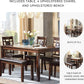 Brown Contemporary Engineered Wood Dining Table Set