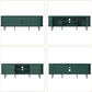 71 Inch Tambour Door TV Console Entertainment Center-4