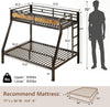 Twin Over Full Bunk Bed With Industrial Guardrail System