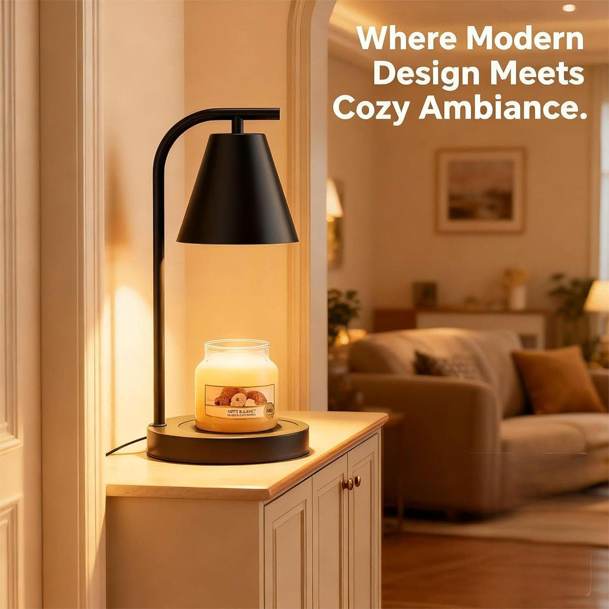 Black Aromatherapy Illuminations Candle Warmer Lamp