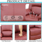 Leather Recliner Sofa Set Red Three Piece Living Room Furniture