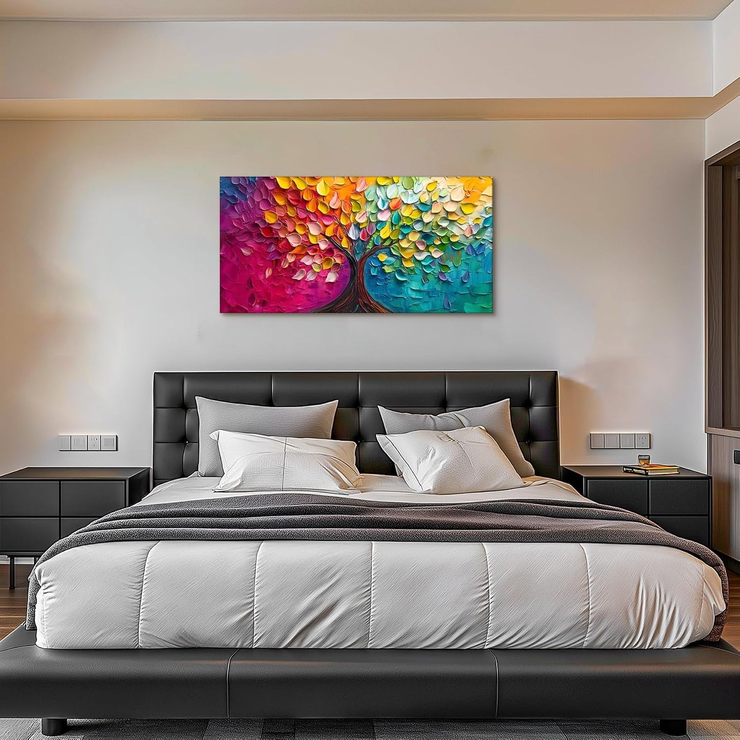 20x40 Inch Multicolor Arboreal NatureInspired Wall Art