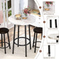 24 Inch Round Ultra Smooth Marble Top Dining Set White