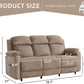 Power Reclining Khaki Sofa For Modern Living Room Spaces