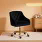 Black Velvet Office Chair 360 Swivel For Home Office-0