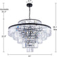 Crystal Chandelier Black Pendant Light 31Inch Luxury-1