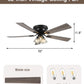 52-Inch Vintage Farmhouse Reversible Ceiling Fan