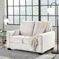 Twin White Premium Ultra Vision Memory Foam Sofa Sleeper