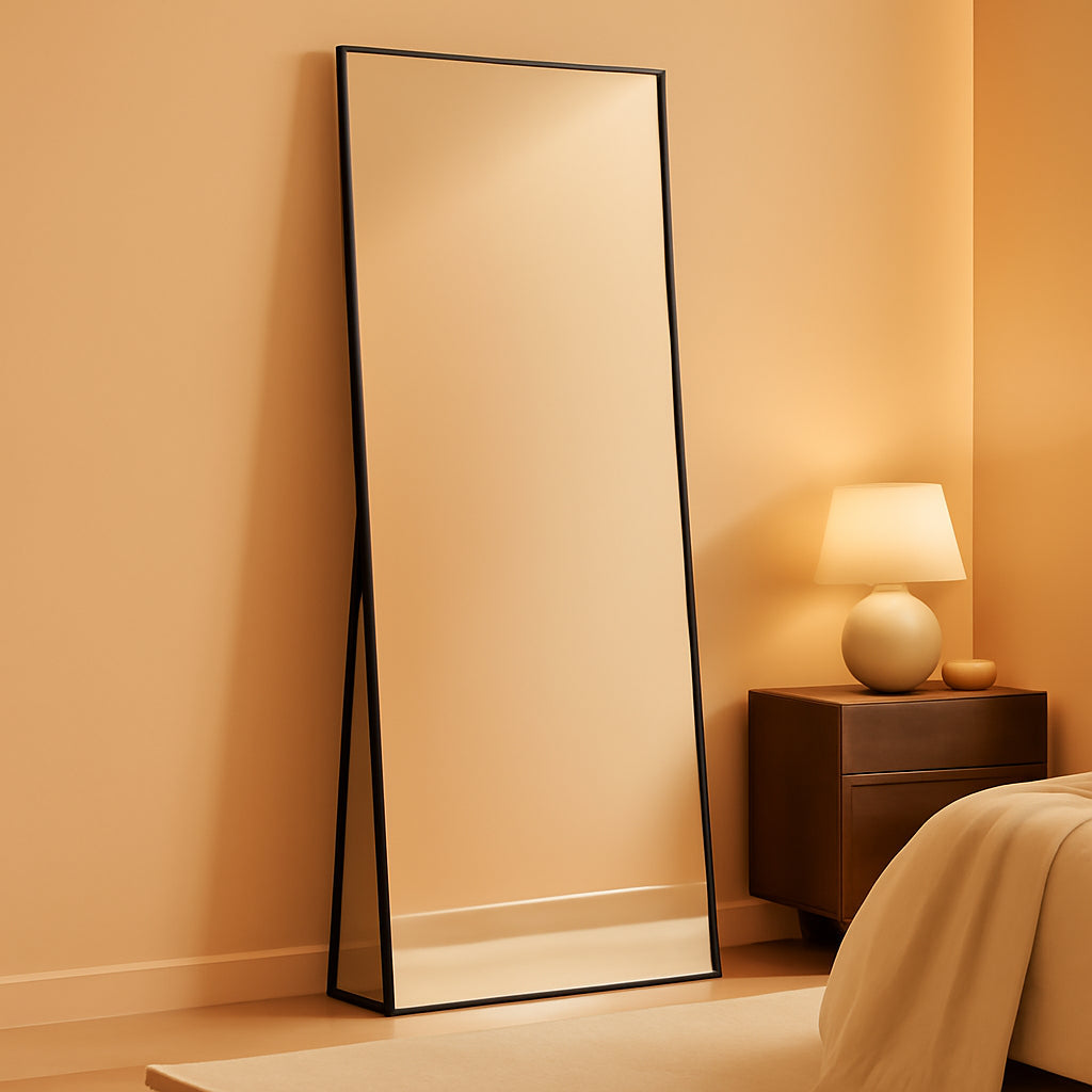Full Length Mirror 56x16 Inches Reinforced Aluminum