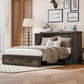 Farmhouse Murphy Bed Featuring Charging Station Gray