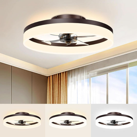 Smart Bladeless Ceiling Fan With Remote And LED Lights