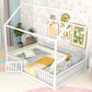 Premium Powder Coated Metal Montessori Floor Bed White