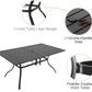 7 Piece Outdoor Dining Set with Stackable Chairs