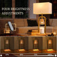 Brushed Gold Candle Warmer Lamp Programmable Timer