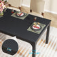 Black 78 Inch Rectangle Dining Table For 6 To 8 People