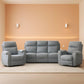 Light Grey Power Recliner Contemporary Sofa Collection
