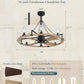 Powrify 36 Inch Industrial Farmhouse Ceiling Fan Light