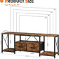 Rustic Brown TV Stand 75 Inch Entertainment Center Pro