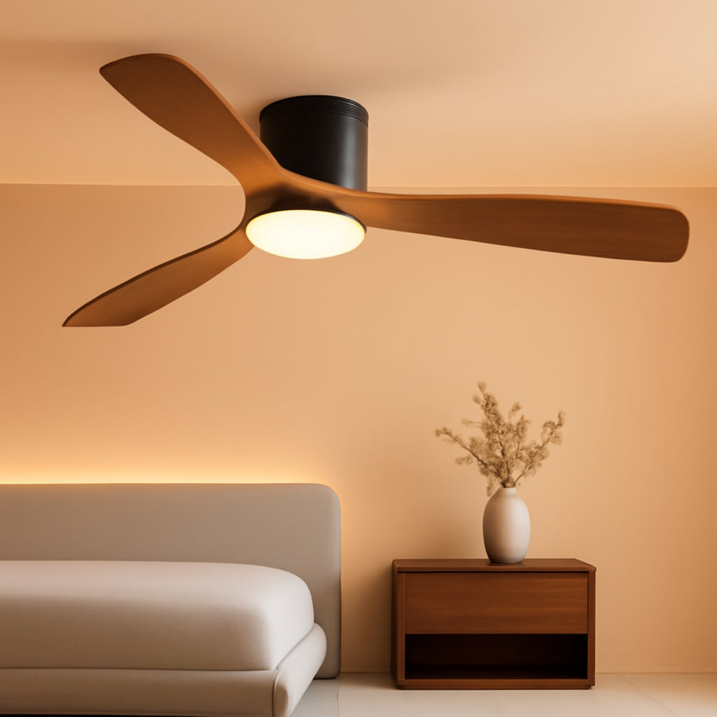 52-Inch Contemporary Flush Mount Ceiling Fan