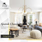Gold Sputnik Chandelier Six Light Ceiling Pendant Light