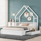 Queen Size Kids House Bed Frame With Under Bed Storage Drawers