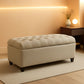 Tufted ExtraLarge Storage Ottoman Bench Hinged Lid