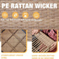 7 Piece Wicker Patio Furniture Set with Thick Cushions-1