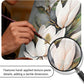 White Flower Canvas Wall Art Ready To Hang 24x32 Inches