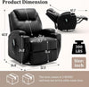 Massage Heat Swivel Recliner Chair For Living Room