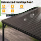 10x14 Ft WallMounted Gazebo WeatherproofRustResistant Hardtop