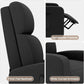Soft Linen Recliner Chair With Adjustable Backrest