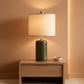 Industrial Green Ceramic Nightstand Table Lamp Modern-0