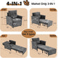 Convertible Sleeper Chair 79-Inch With Adjustable Backrest