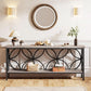 70.9 Inches Industrial Grade Sofa Table With Shelving