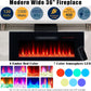 Ivory White 36 Inch Electric Fireplace Tv Entertainment Center