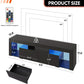 63 Inch Black LED TV Stand With 2 Drawers For Living Room-4