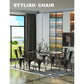 Stackable Tolix Style Metal Dining Chair Black Set of 4