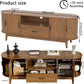 63 Inch Fluted Midcentury TV Entertainment Center Stand