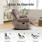 Manual Three Seat Reclining Upholstered Sofa Living Room